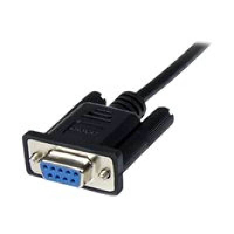 CABLE SERIAL DE 2M MODEM NULO NULL SERIAL DB9 HEMBRA A MACHO - NEGRO - STARTECH.COM MOD. SCNM9FM2MBK image 12