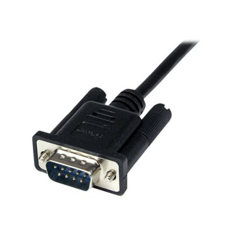 CABLE SERIAL DE 2M MODEM NULO NULL SERIAL DB9 HEMBRA A MACHO - NEGRO - STARTECH.COM MOD. SCNM9FM2MBK image 15