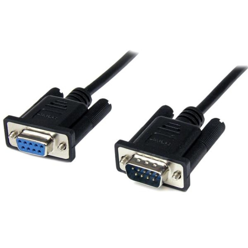 CABLE SERIAL DE 2M MODEM NULO NULL SERIAL DB9 HEMBRA A MACHO - NEGRO - STARTECH.COM MOD. SCNM9FM2MBK image 16