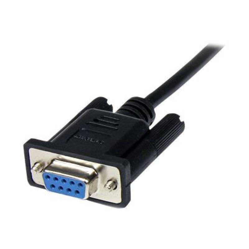 CABLE SERIAL DE 2M MODEM NULO NULL SERIAL DB9 HEMBRA A MACHO - NEGRO - STARTECH.COM MOD. SCNM9FM2MBK image 2