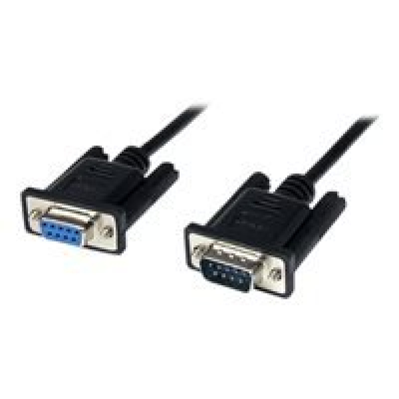 CABLE SERIAL DE 2M MODEM NULO NULL SERIAL DB9 HEMBRA A MACHO - NEGRO - STARTECH.COM MOD. SCNM9FM2MBK image 3