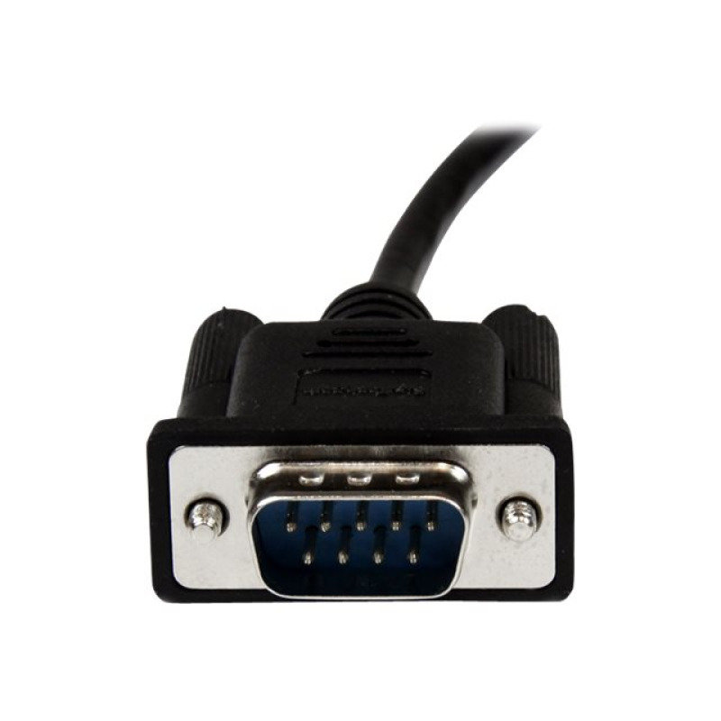 CABLE SERIAL DE 2M MODEM NULO NULL SERIAL DB9 HEMBRA A MACHO - NEGRO - STARTECH.COM MOD. SCNM9FM2MBK image 4