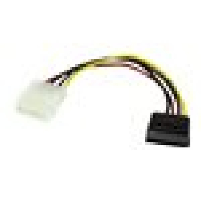 ADAPTADOR DE 15CM DE LARGO DE ALIMENTACION LP4 A SATA - 1X LP4 MACHO - 1X SATA DE PODER 15 PINES - STARTECH.COM MOD. SATAPOWADAP