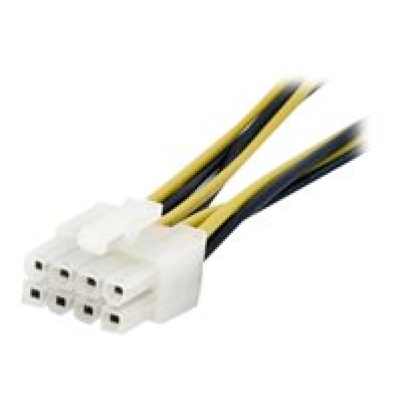 CABLE ADAPTADOR DE 15CM PARA FUENTE DE PODER - ALIMENTACIÓN CPU INTERNO 4 PINES A 8 PINES EPS CON LP4 - HEMBRA A MACHO - STARTECH.COM MOD. EPS48ADAP image 4