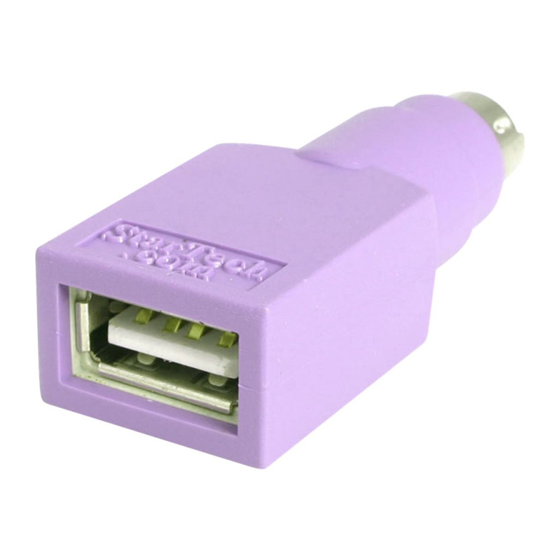ADAPTADOR PARA TECLADO O MOUSE USB A CONECTOR PS/2 PS2 MINIDIN - 1X HEMBRA USB - 1X MACHO MINI-DIN - PÚRPURA - STARTECH.COM MOD. GC46FMKEY image 5
