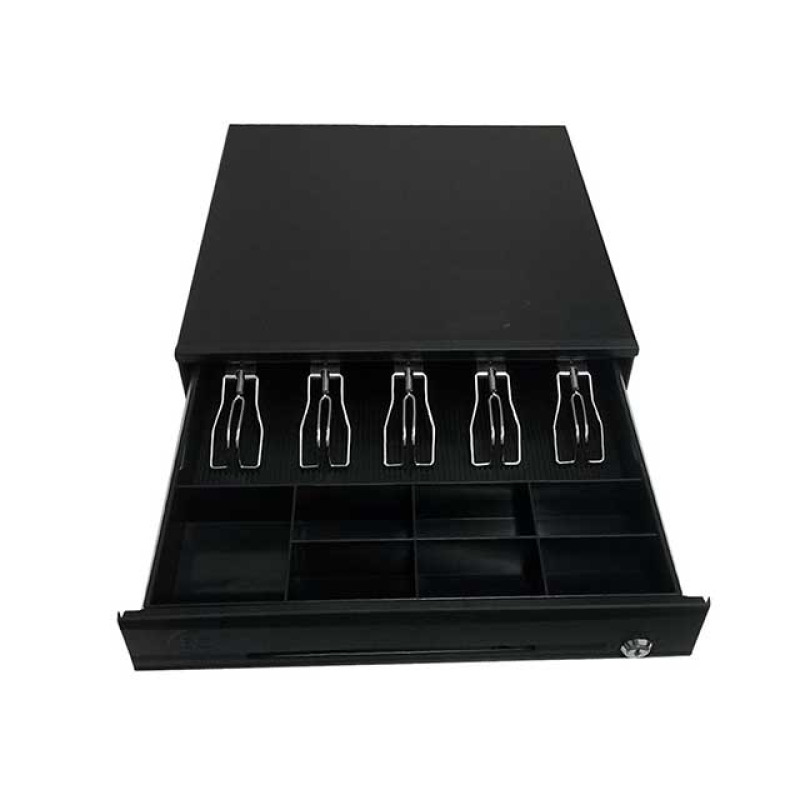 CAJON DE DINERO EC LINE HEAVY DUTY METALICO EC-CD-200M, NEGRO, COMPARTIMENTOS 5 BILLETES - 7 MONEDAS AJUSTABLE image 9