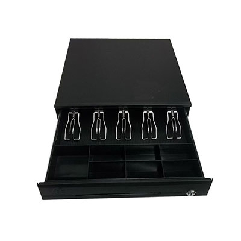 CAJON DE DINERO EC LINE HEAVY DUTY METALICO EC-CD-200M, NEGRO, COMPARTIMENTOS 5 BILLETES - 7 MONEDAS AJUSTABLE image 16