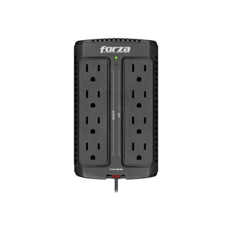 REGULADOR AUTOMATICO DE VOLTAJE FORZA FVR-901M 900VA/450W 8 SLDS MONTAJE PARED 120V.