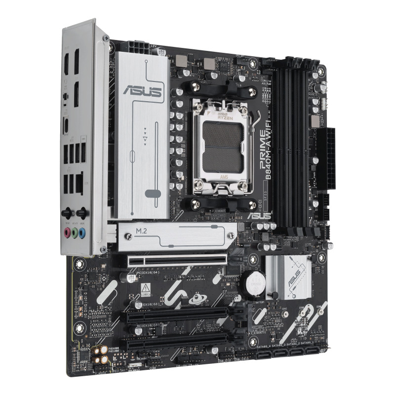 MOTHERBOARD ASUS (PRIME B840M-A WIFI) SOCKET AM5,4*DDR5,HDMI,2*DP,PCIE-4.0,WIFI6E, MICRO ATX image 7