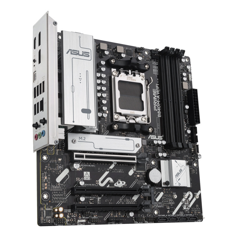 MOTHERBOARD ASUS (PRIME B840M-A WIFI) SOCKET AM5,4*DDR5,HDMI,2*DP,PCIE-4.0,WIFI6E, MICRO ATX image 9