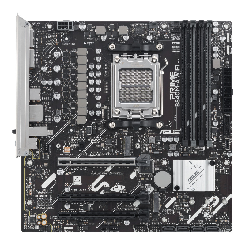 MOTHERBOARD ASUS (PRIME B840M-A WIFI) SOCKET AM5,4*DDR5,HDMI,2*DP,PCIE-4.0,WIFI6E, MICRO ATX image 12