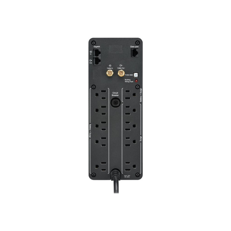 UNIDAD BACK UPS PRO BR 1500 VA, 10 TOMAS DE SALIDA, 2 PUERTOS USB DE CARGA, AVR, INTERFAZ LCD, LAM image 6
