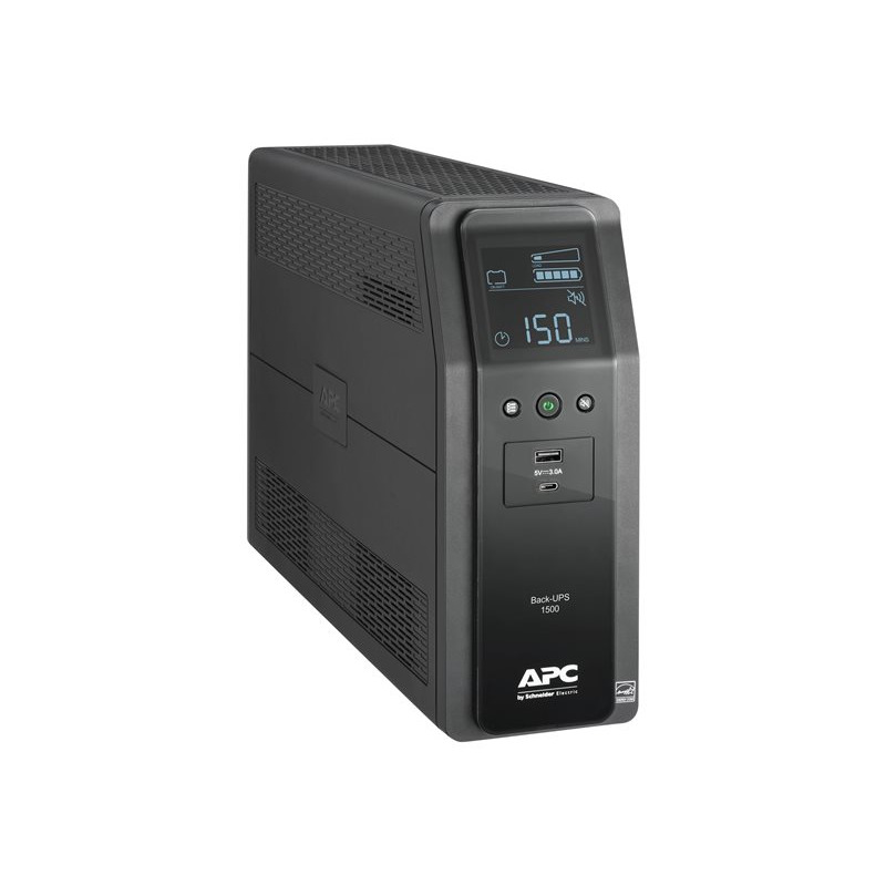 UNIDAD BACK UPS PRO BR 1500 VA, 10 TOMAS DE SALIDA, 2 PUERTOS USB DE CARGA, AVR, INTERFAZ LCD, LAM image 13