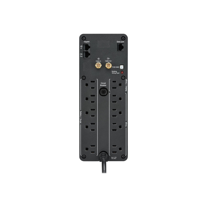 UNIDAD BACK UPS PRO BR 1500 VA, 10 TOMAS DE SALIDA, 2 PUERTOS USB DE CARGA, AVR, INTERFAZ LCD, LAM image 14