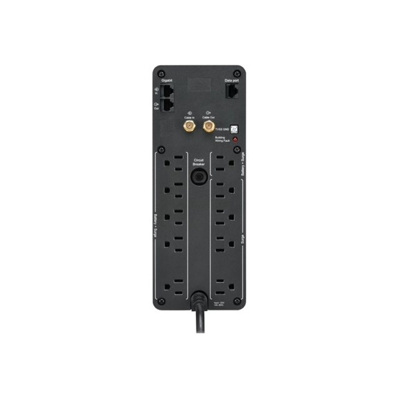 UNIDAD BACK UPS PRO BR 1500 VA, 10 TOMAS DE SALIDA, 2 PUERTOS USB DE CARGA, AVR, INTERFAZ LCD, LAM image 2