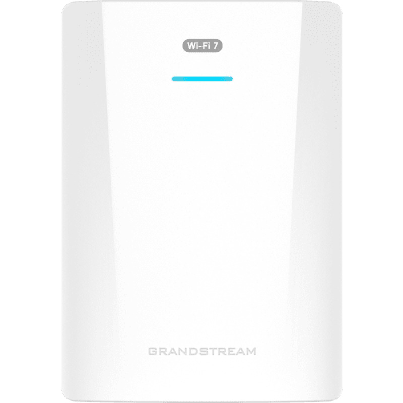 Punto de Acceso WiFi 7 para Pared / GWN7670WM / MIMO 2x22 DLUL OFDMA / Modulación 4096 QAM / 25G Ethernet PoE / Hasta 256 Clientes / QoS Avanzado / Cobertura 175 mts / Gestión Integrada y en la Nube