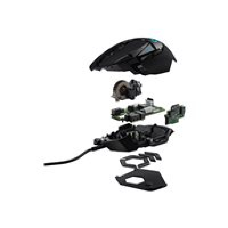 MOUSE GAMING LOGITECH G502 HERO NEGRO ALAMBRICO USB LIGHTSYNC RGB 16K DPIS image 11