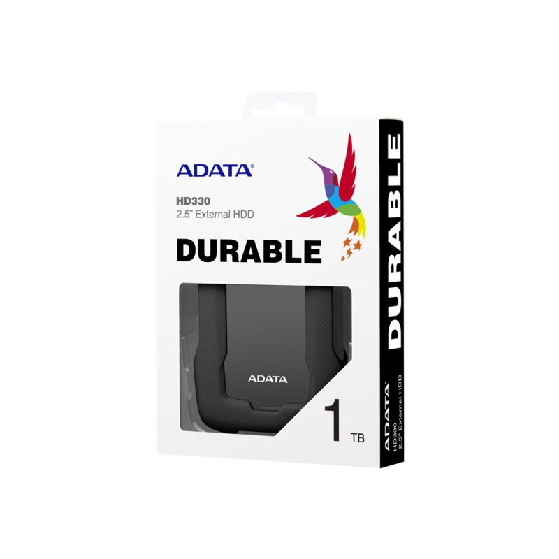 DISCO DURO EXTERNO ADATA HD330 1TB PORTATIL 2.5 USB 3.2 WINDOWS MAC LINUX CONTRAGOLPES SLIM COLOR NEGRO (AHD330-1TU31-CBK) image 3