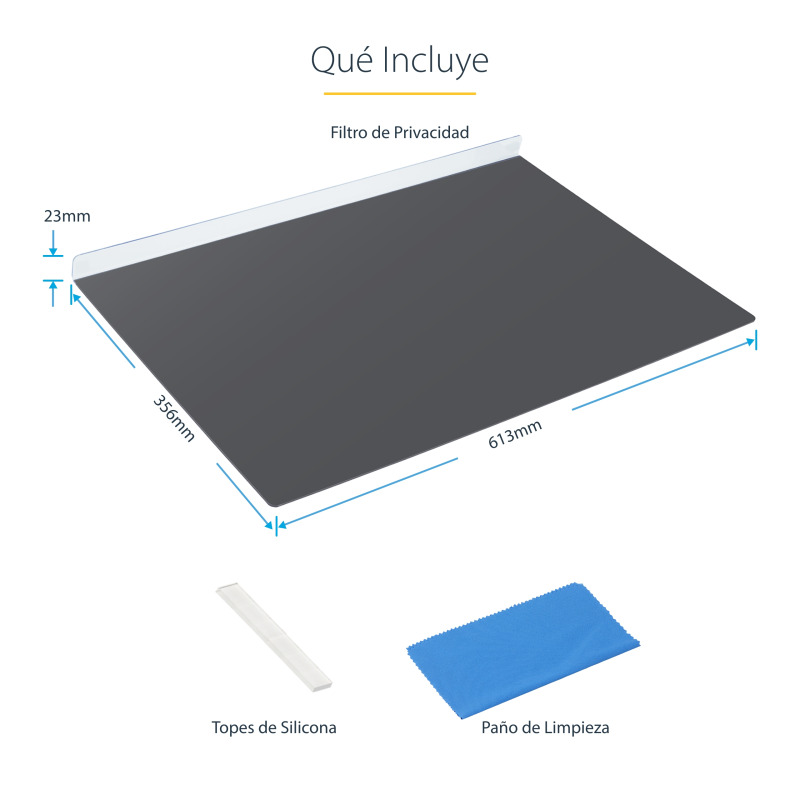 Filtro StarTech de Privacidad 16:9 para Monitor de 27IN - Colgante - Protector Acrílico de Pantalla - Angulo de Vision de +/- 30in - Brillante image 15