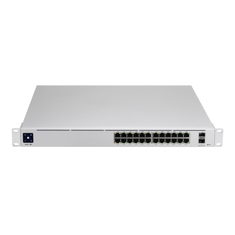 UniFi Switch USWPro24POE Gen2 con funciones capa 3 de 24 puertos PoE 8023at/bt  2 puertos 1/10G SFP 400W pantalla informativa image 12