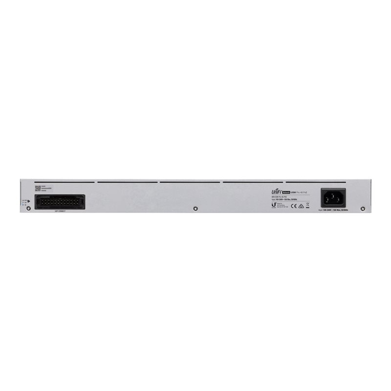 UniFi Switch USWPro48POE Gen2 Capa 3 de 48 puertos PoE 8023at/bt  4 puertos 1/10G SFP 600W pantalla informativa image 9