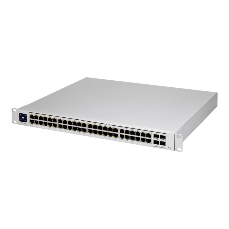 UniFi Switch USWPro48POE Gen2 Capa 3 de 48 puertos PoE 8023at/bt  4 puertos 1/10G SFP 600W pantalla informativa image 12