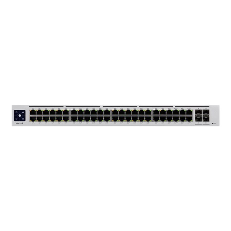UniFi Switch USWPro48POE Gen2 Capa 3 de 48 puertos PoE 8023at/bt  4 puertos 1/10G SFP 600W pantalla informativa image 15