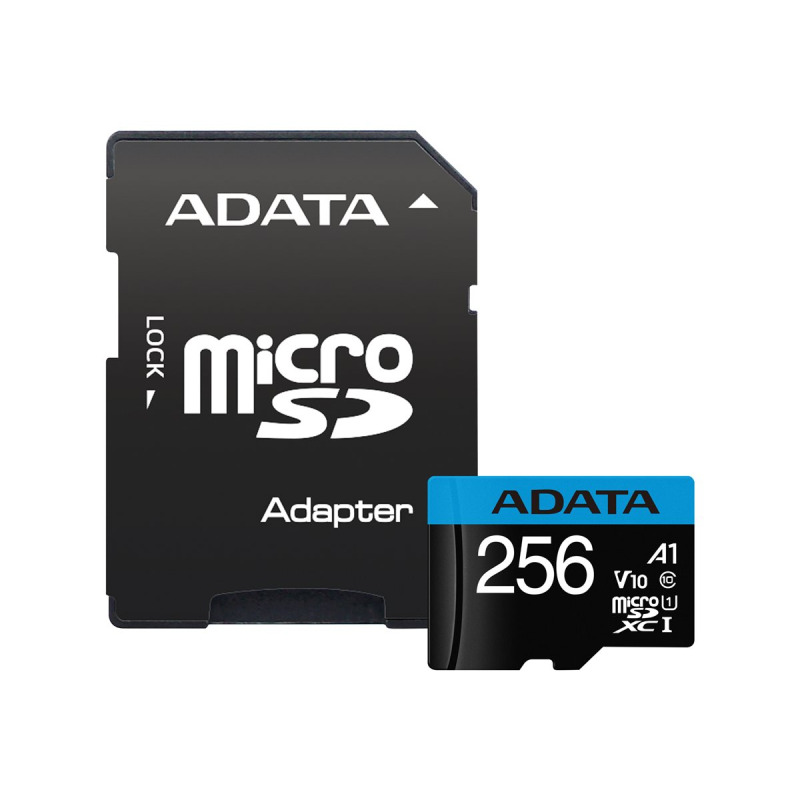 MEMORIA ADATA MICRO SDHC/SDXC 256GB UHS-I 100MB/25MB CLASE 10 V10 A1 C/ADAPTADOR (AUSDX256GUICL10A1-RA1) image 3