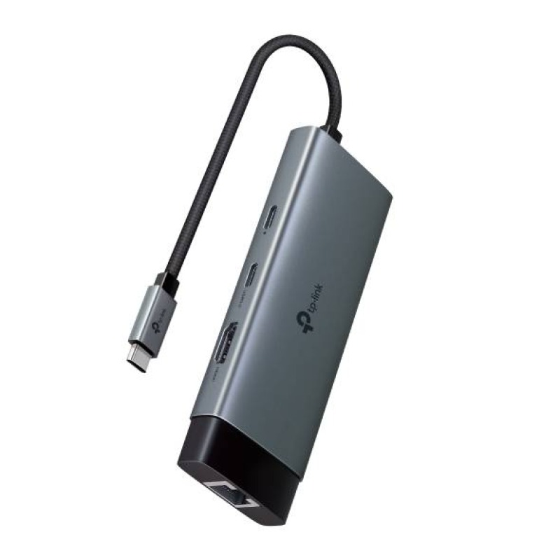 Adaptador HUB 6 en 1 1 puerto USBC entrada 1 puerto HDMI 4K 1 puerto Ethernet Gigabit 1 puerto USBC y 2 puertos USBA image 4