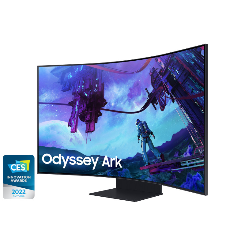 MONITOR LED SAMSUNG 55 PULGADAS, WIDESCREEN, GAMER, ODYSSEY ARK,UHD 3,840 X 2,160, 4K, NEGRO, PIVOT, 3 HDMI, 1 D. PORT, 1 LAN, 2 USB, CURVO, 165 HZ, 1000R, 1MS, BOCINAS image 5