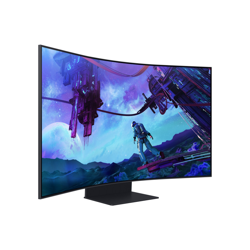 MONITOR LED SAMSUNG 55 PULGADAS, WIDESCREEN, GAMER, ODYSSEY ARK,UHD 3,840 X 2,160, 4K, NEGRO, PIVOT, 3 HDMI, 1 D. PORT, 1 LAN, 2 USB, CURVO, 165 HZ, 1000R, 1MS, BOCINAS image 6