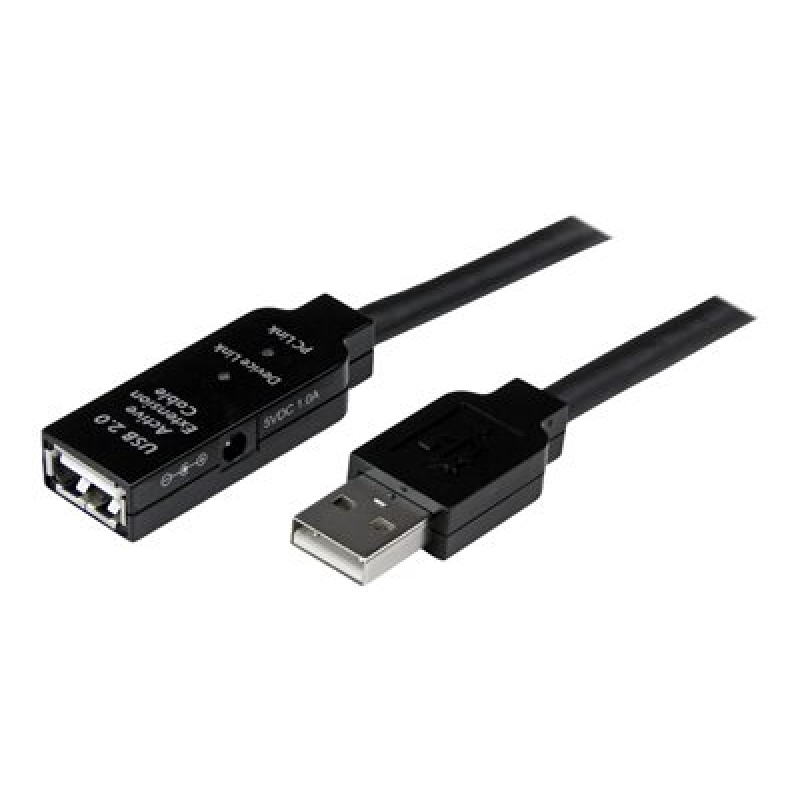 CABLE DE EXTENSIÓN ALARGADOR DE 10M USB 2.0 HI SPEED ALTA VELOCIDAD ACTIVO AMPLIFICADO - MACHO A HEMBRA USB A - NEGRO - STARTECH.COM MOD. USB2AAEXT10M image 4