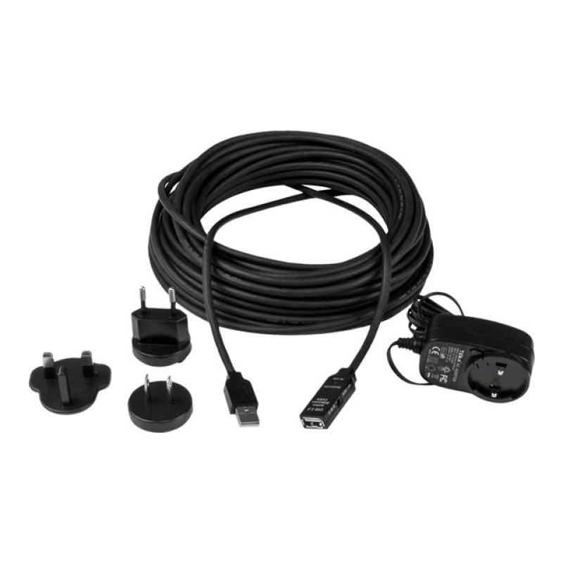 CABLE DE EXTENSIÓN ALARGADOR DE 10M USB 2.0 HI SPEED ALTA VELOCIDAD ACTIVO AMPLIFICADO - MACHO A HEMBRA USB A - NEGRO - STARTECH.COM MOD. USB2AAEXT10M image 15