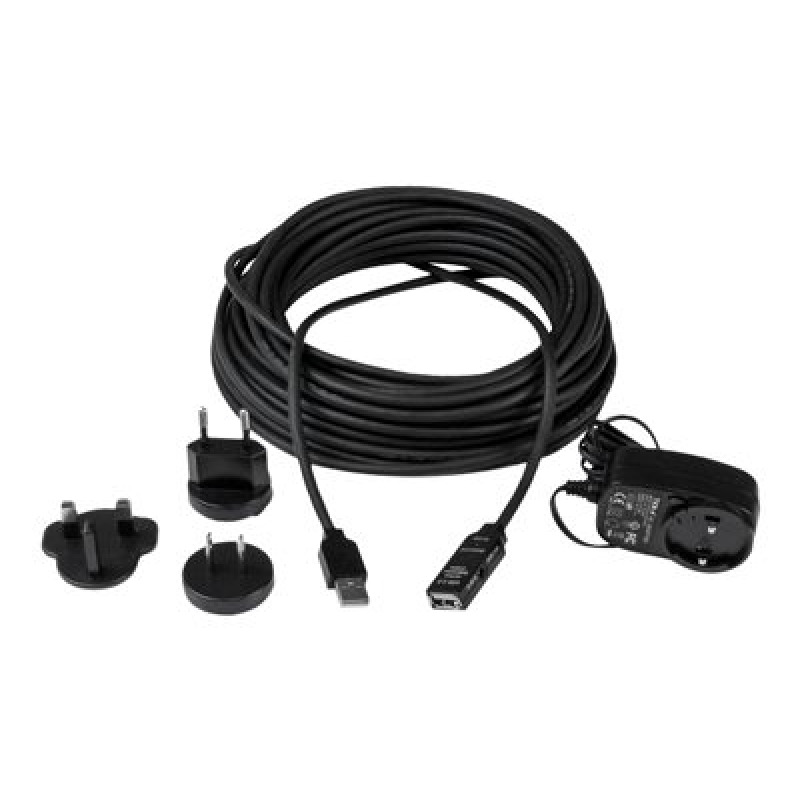 CABLE DE EXTENSIÓN ALARGADOR DE 10M USB 2.0 HI SPEED ALTA VELOCIDAD ACTIVO AMPLIFICADO - MACHO A HEMBRA USB A - NEGRO - STARTECH.COM MOD. USB2AAEXT10M image 17