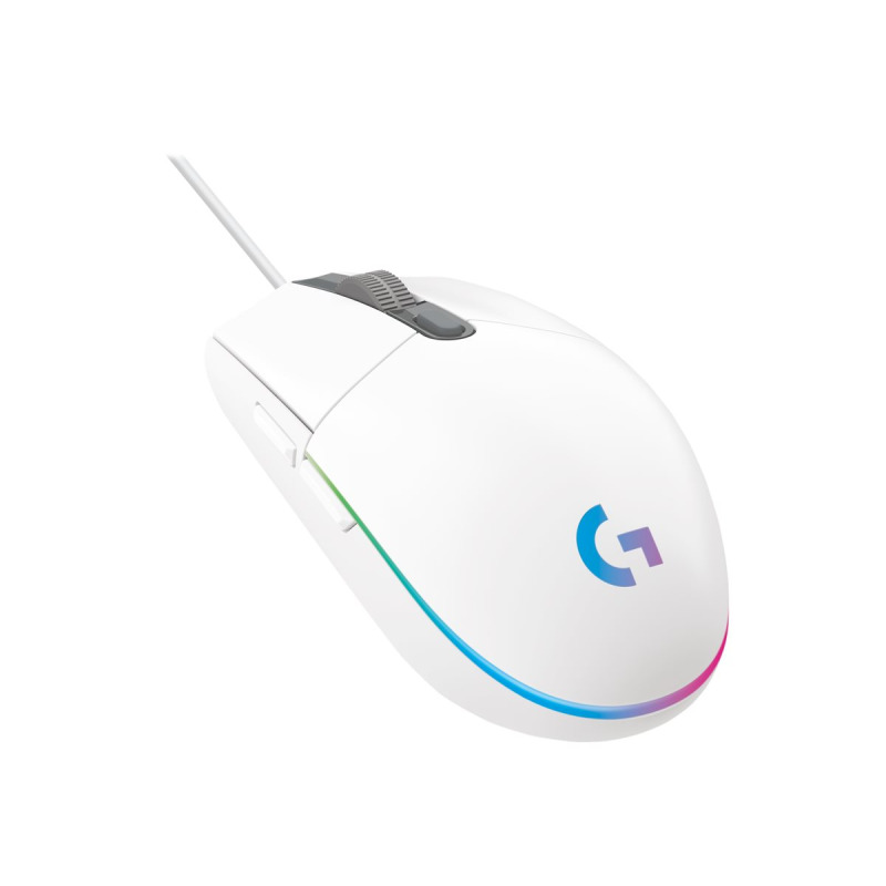 MOUSE GAMING LOGITECH G203 RGB LIGHTSYNC OPTICO USB ALAMBRICO 6 BOTONES PROGRAMABLES BLANCO image 13
