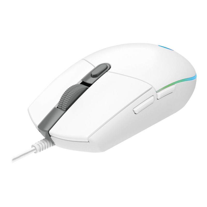 MOUSE GAMING LOGITECH G203 RGB LIGHTSYNC OPTICO USB ALAMBRICO 6 BOTONES PROGRAMABLES BLANCO image 16