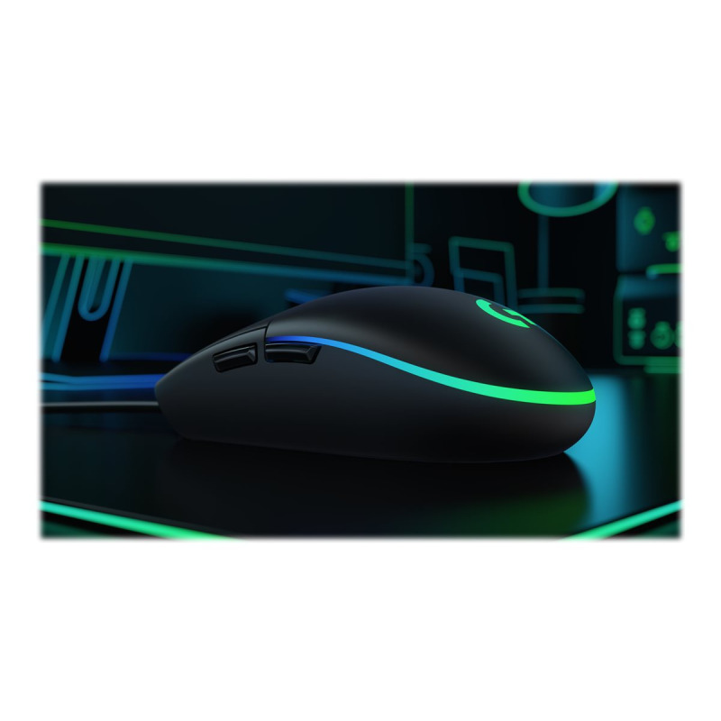 MOUSE GAMING LOGITECH G203 RGB LIGHTSYNC OPTICO USB ALAMBRICO 6 BOTONES PROGRAMABLES NEGRO image 14