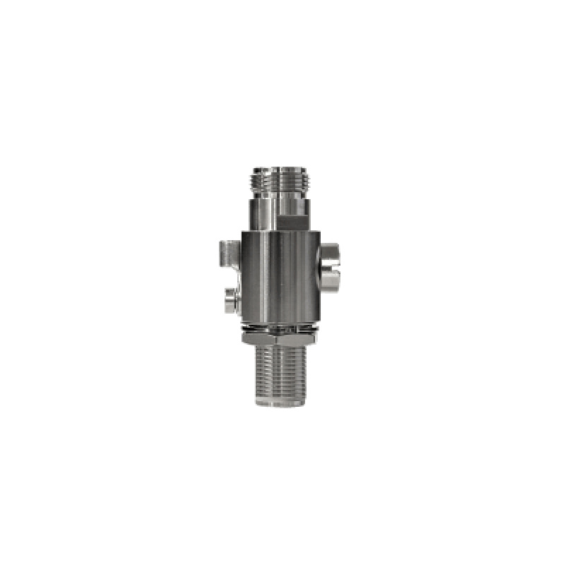 Protector Contra Descargas Eléctricas / Rango de Frecuencia de DC a 58 GHz / Impedancia 50 / Protección Bidireccional / Tubo de Descarga de Gas 90V Reemplazable / Conectores N hembra