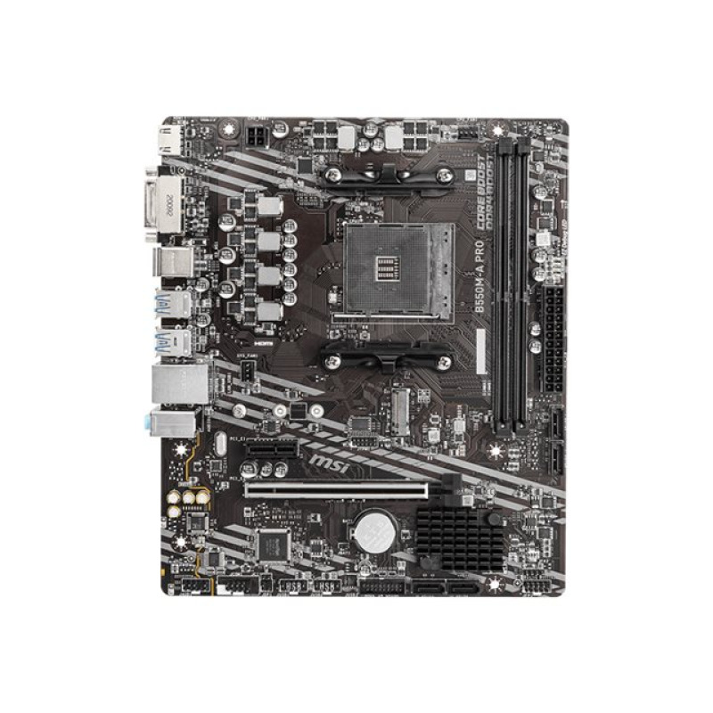 MB MSI B550 AMD S-AM4 4A GEN/2XDRR4 3200MHZ/PCIE 4.0/HDMI/DVI/4XUSB 3.2/M.2/MICRO ATX/GAMA MEDIA image 12