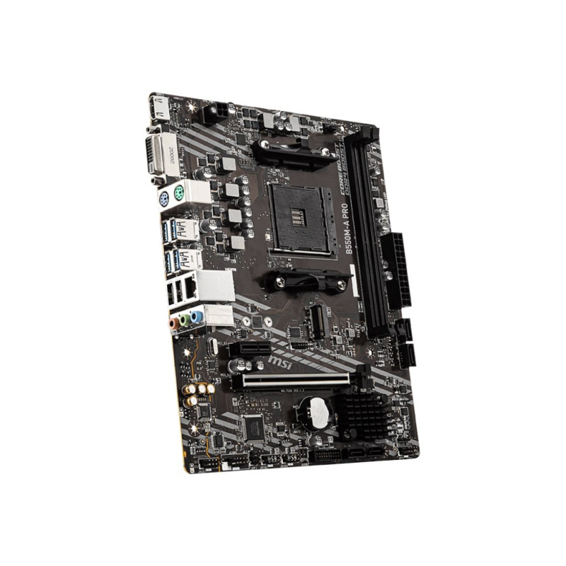 MB MSI B550 AMD S-AM4 4A GEN/2XDRR4 3200MHZ/PCIE 4.0/HDMI/DVI/4XUSB 3.2/M.2/MICRO ATX/GAMA MEDIA image 3