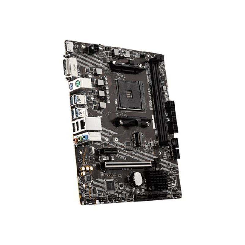 MB MSI B550 AMD S-AM4 4A GEN/2XDRR4 3200MHZ/PCIE 4.0/HDMI/DVI/4XUSB 3.2/M.2/MICRO ATX/GAMA MEDIA image 4