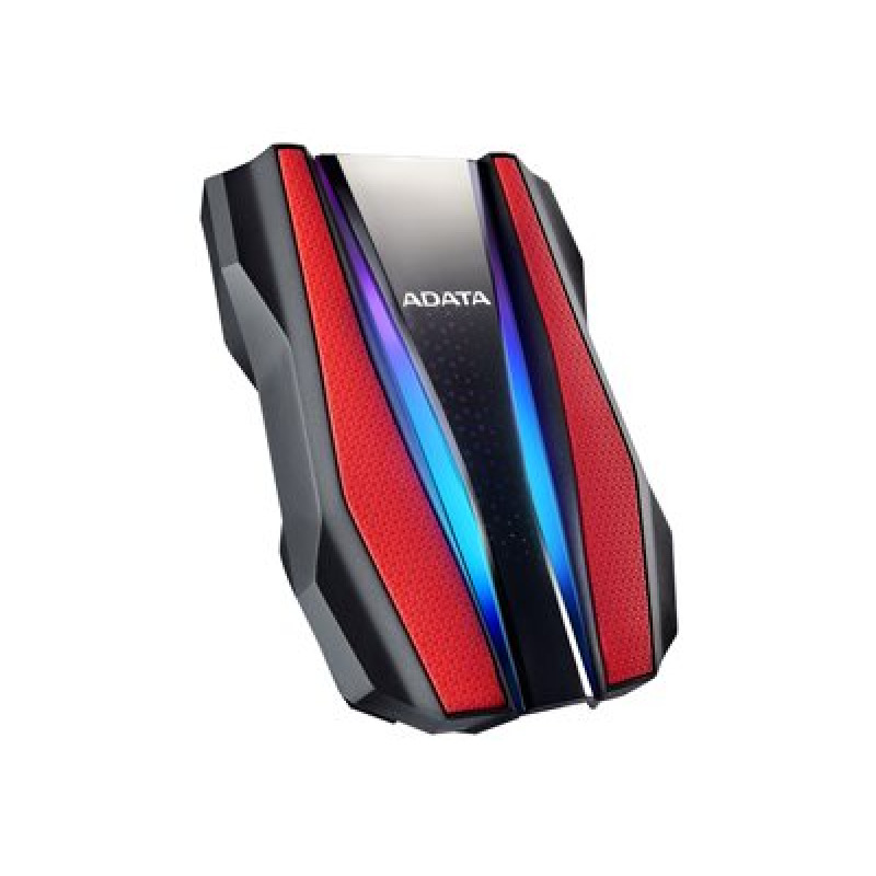 HD EXT 2 TB ADATA 2.5 USB 3.2 ROJO RGB TEXTURA PLASTICO Y SILICONA ANTIGOLPES image 13
