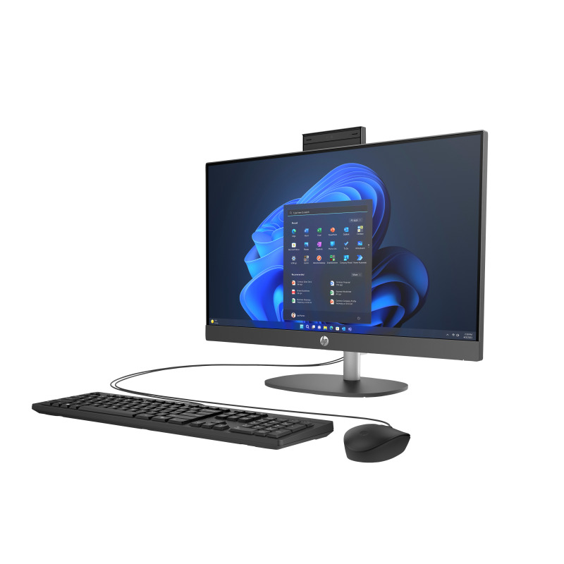 HP ProOne 240 23.8 inch G10 All-in-One Desktop PC,23.8" FHD LED UWVA 250N Anti-Glare Low Blue Light Slim (1920 x 1080, 1.78 (16:9)),Intel Core Ultra 5 125U (0.70 GHz, up to 4.30 GHz, 12 cores / 14 threads - 14th Generation) with Intel® Graphics and Intel® AI Boost (up to 11 TOPS),512GB M.2 PCIe NVMe 2280 Value 4X4 SSD,8GB 5600MT/s DDR5 (1X8GB) SODIMM,USB,Wired USB Standard 125,Realtek Wi-Fi 6 8852BE (2x2) and Bluetooth® 5.3 Wireless Technology,No WWAN module,No Discrete Graphics,5MP Camera,Windows® 11 Home Standard Single Language,1/1/1,ENERGY STAR Certified Label, FLAG McAfee LiveSafe SEC 12M PHTM HP, FLAG EPEAT,  Zoom Logo image 6