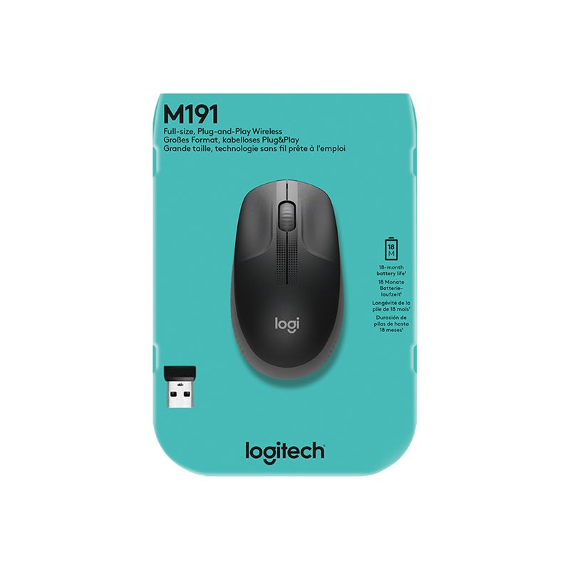 MOUSE LOGITECH M190 GREY INALÁMBRICO RECEPTOR USB PC/MAC/CHROME/LINUX image 6