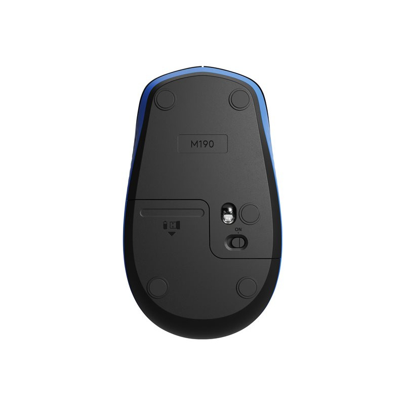 MOUSE LOGITECH M190 BLUE INALÁMBRICO RECEPTOR USB PC/MAC/CHROME/LINUX