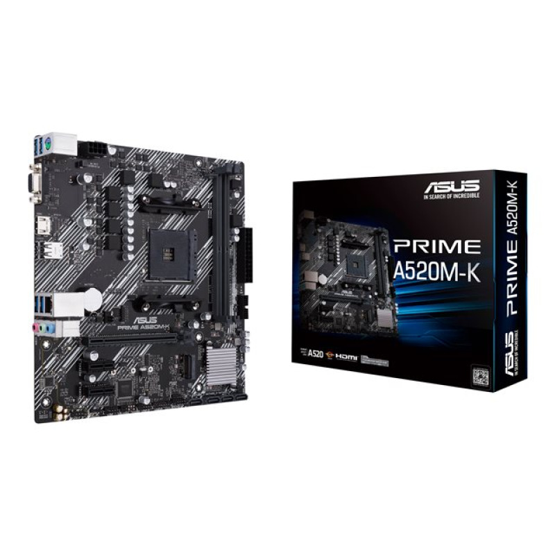MB ASUS A520 AMD S-AM4 3A GEN/2X DDR4 2800/HDMI/VGA/M.2/4X USB3.2/MICRO ATX/GAMA BASICA