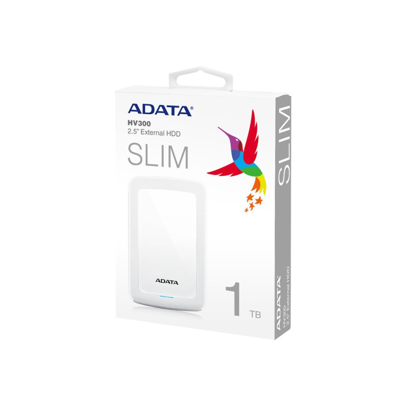 DISCO DURO EXTERNO ADATA HV300 1TB PORTATIL 2.5 USB 3.2 WINDOWS MAC LINUX DASHDRIVE SLIM COLOR BLANCO (AHV300-1TU31-CWH) image 6