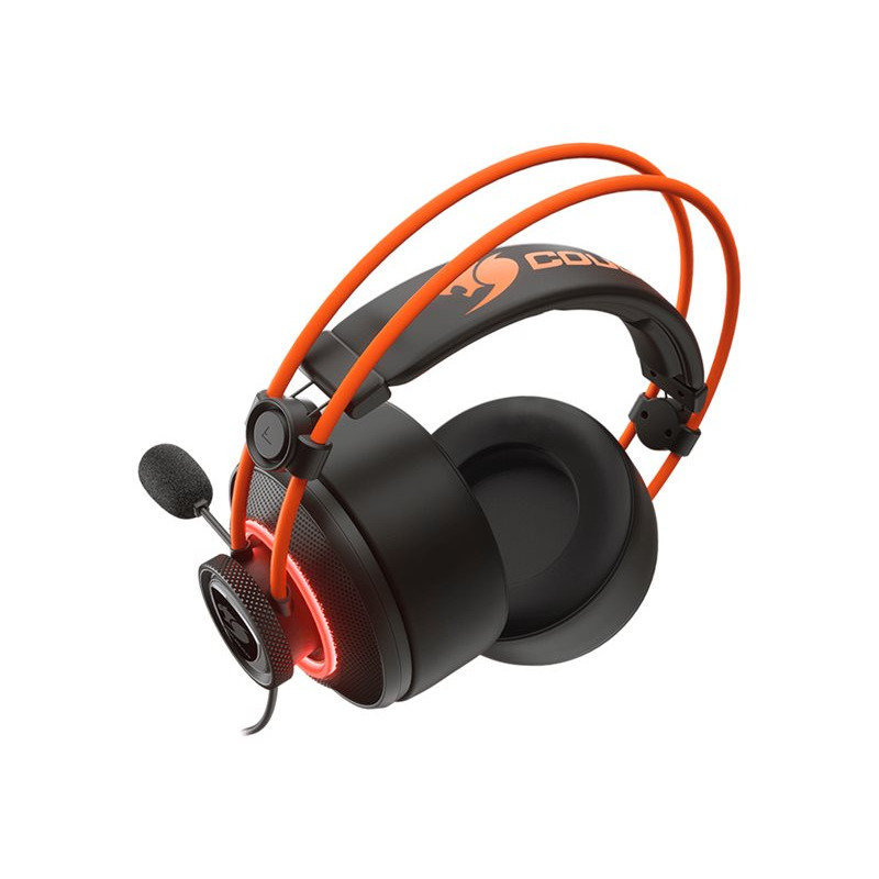 DIADEMA COUGAR IMMERSA PRO PRIX, NEGRO/NARANJA image 13