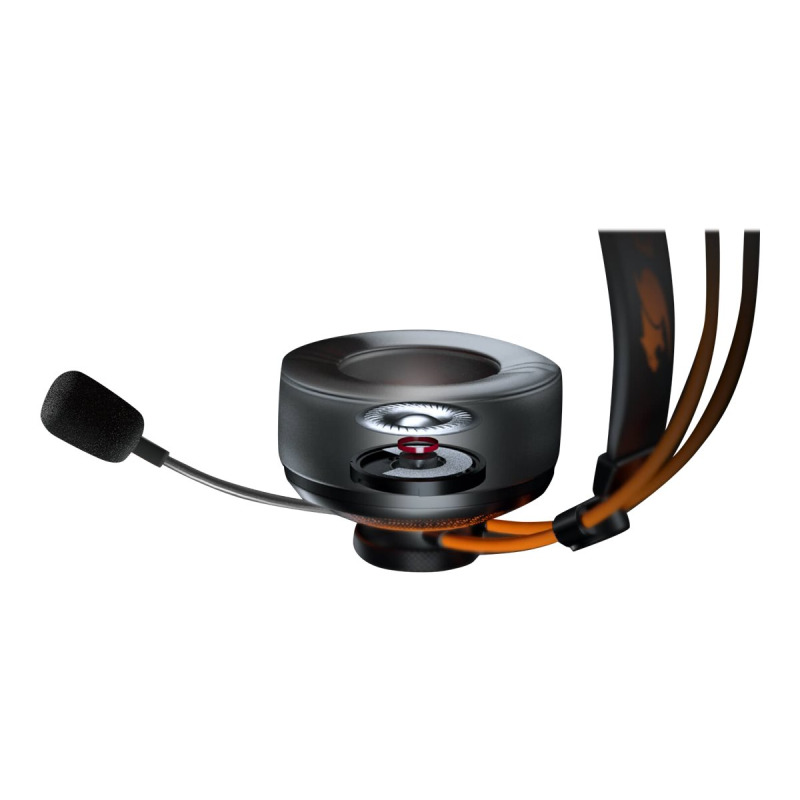 DIADEMA COUGAR IMMERSA PRO PRIX, NEGRO/NARANJA image 4