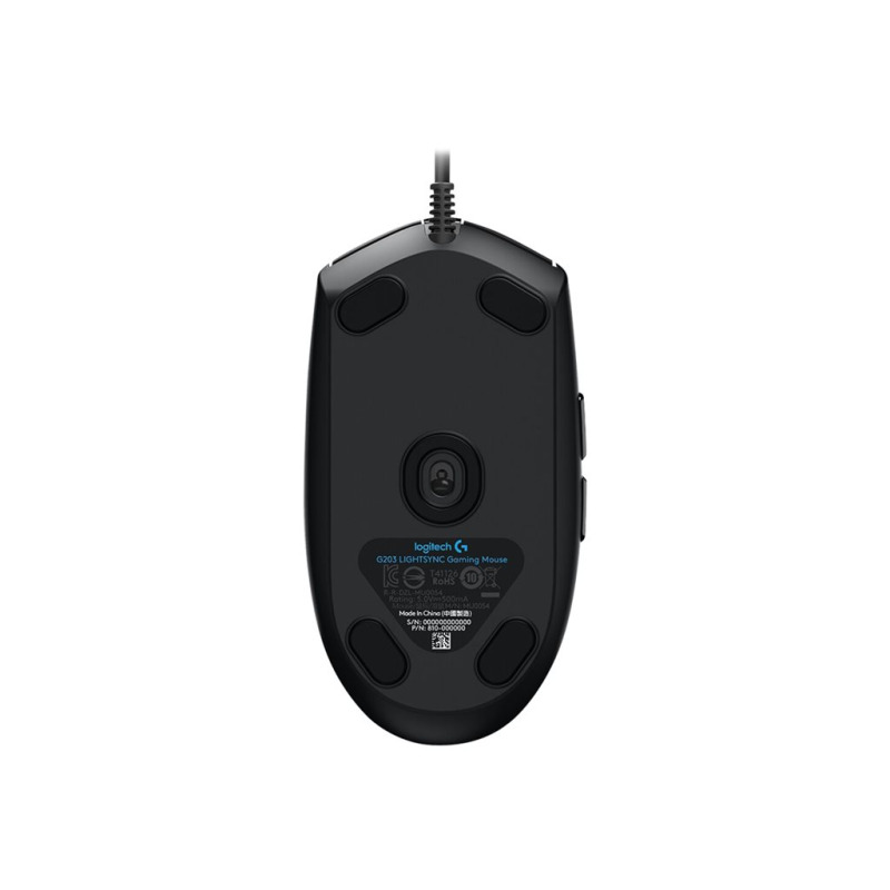 MOUSE GAMING LOGITECH G203 RGB LIGHTSYNC OPTICO USB ALAMBRICO 6 BOTONES PROGRAMABLES AZUL image 11